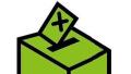 Green ballot box