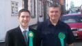 Adrian Ramsay, deputy leader, and Dave Dixey, candidate in Castle ward by-election